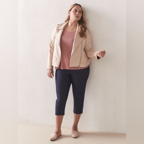 ADDITION Elle Solid Denim Capri Legging Size 14-16 - Picture 10 of 10